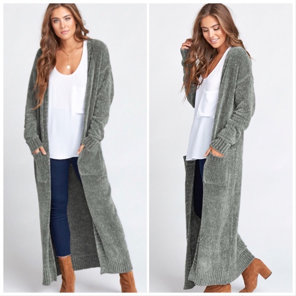 Show Me Your MuMu Sweaters - SHOW ME YOUR MUMU Charlize Olive Chenille Duster
